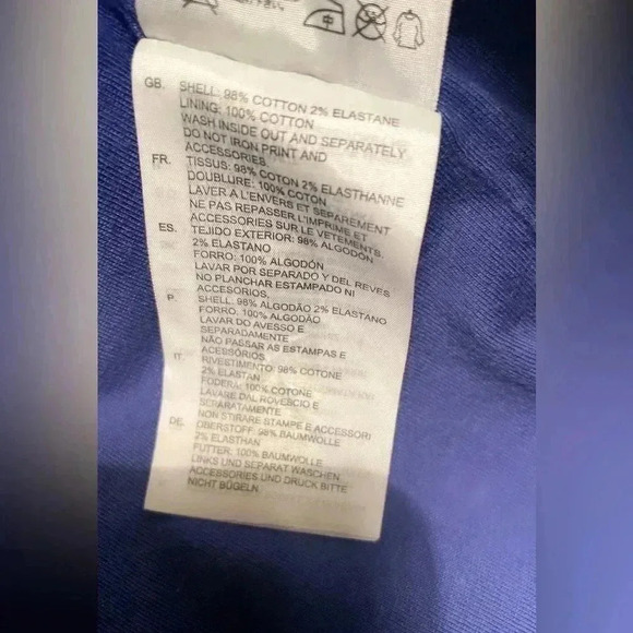 G  Star Raw Men's Jacket "Jack Vest SW" Soft Shell Lined Blue Ctn Zippers Pkts L - Picture 5 of 5